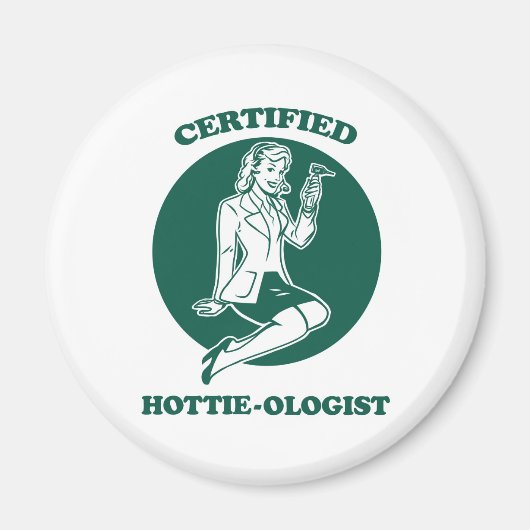 Gecertificeerde Hottie-loog Magneet (Voorkant)