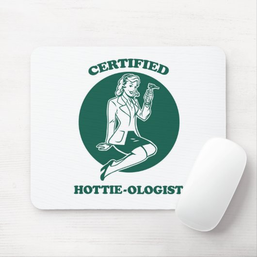 Gecertificeerde Hottie-loog Muismat (Met muis)