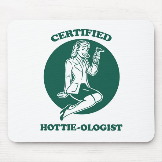 Gecertificeerde Hottie-loog Muismat (Voorkant)