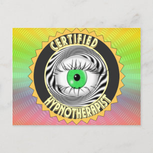 GECERTIFICEERDE HYPNOTHERAPIST LOGO BRIEFKAART