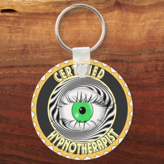 GECERTIFICEERDE HYPNOTHERAPIST LOGO SLEUTELHANGER (Voorkant)