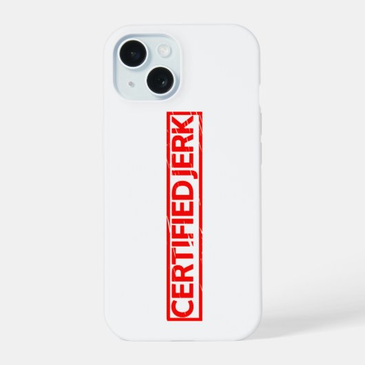 Gecertificeerde Jerk Stamp iPhone 15 Case (Achterkant)