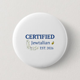 Gecertificeerde Joodse Italiaanse Knop Ronde Button 5,7 Cm