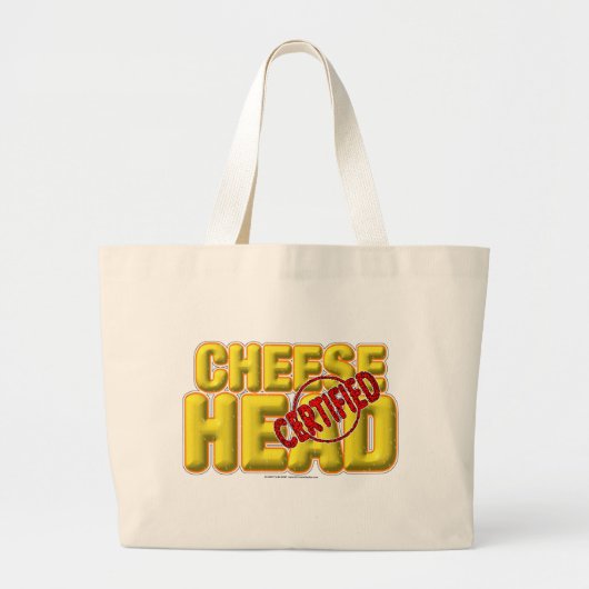 Gecertificeerde kaaskop grote tote bag (Voorkant)