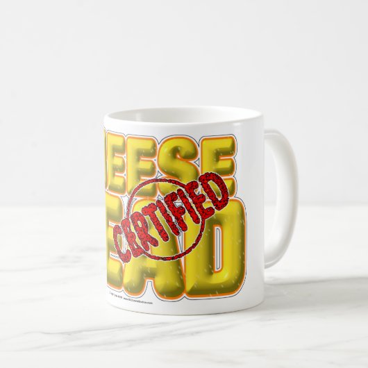 Gecertificeerde kaaskop koffiemok (Voorkant rechts)