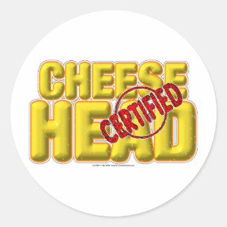 Gecertificeerde kaaskop ronde sticker