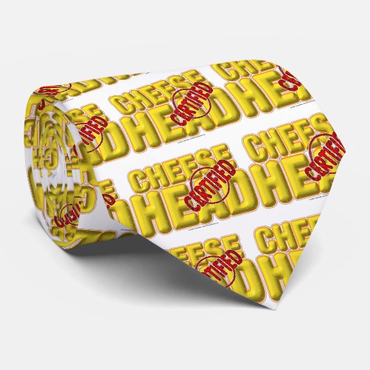 Gecertificeerde kaaskop stropdas (Opgerold)