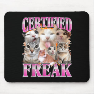 Gecertificeerde kat grafische bootleg grappige gen muismat