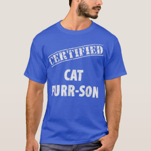 Gecertificeerde kat purrson funny cat pun voor kat t-shirt