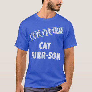 Gecertificeerde kat purrson funny cat pun voor kat t-shirt