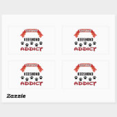 Gecertificeerde Keeshond-verslaafde Rechthoekige Sticker (Vel)