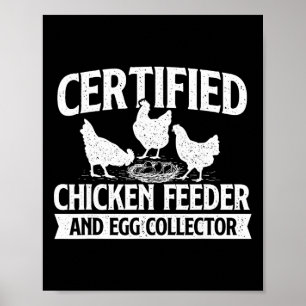 Gecertificeerde kippenvoeder en eiercollector - Ku Poster