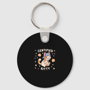 Gecertificeerde Kitty Cat Lover Sleutelhanger