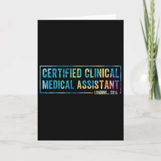 Gecertificeerde klinische medische assistent afges kaart