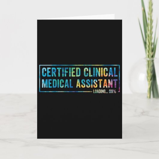 Gecertificeerde klinische medische assistent afges kaart (Voorkant)