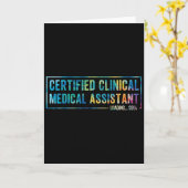 Gecertificeerde klinische medische assistent afges kaart (Gele Bloem)