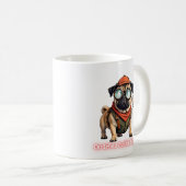 Gecertificeerde Knuffel Expert Mok – Grappige Pug  (Voorkant rechts)