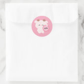 Gecertificeerde Koe Die Knuffel Nodig Heeft Ronde Sticker (Tas)