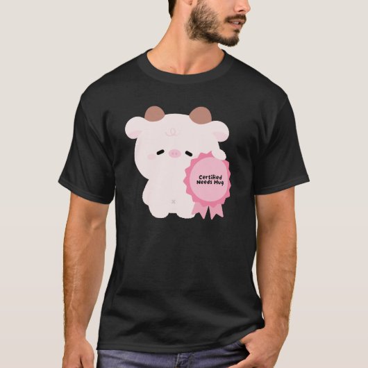 Gecertificeerde Koe Die Knuffel Nodig Heeft T-shirt (Voorkant)