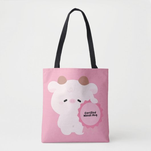 Gecertificeerde Koe Die Knuffel Nodig Heeft Tote Bag (Voorkant)