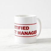 Gecertificeerde koffie-Mok voor projectmanager Koffiemok (Voorkant rechts)