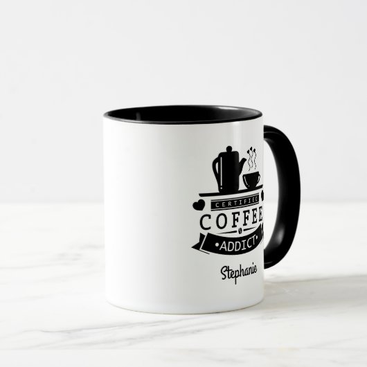 Gecertificeerde koffieadviseur Funny Mug Mok (Voorkant rechts)