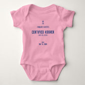 Gecertificeerde Kosher- en Delicious COR-Baby-badp Romper (Voorkant)