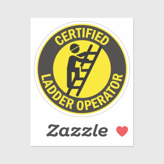 Gecertificeerde ladderoperator sticker (Vel)