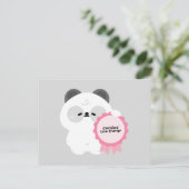 Gecertificeerde Lage Energie Panda Feestdagenkaart (Staand voorkant)