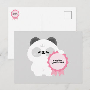 Gecertificeerde Lage Energie Panda Feestdagenkaart