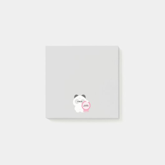 Gecertificeerde Lage Energie Panda Post-it® Notes (Voorkant)