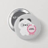 Gecertificeerde Lage Energie Panda Ronde Button 5,7 Cm (Voorkant /achterkant)