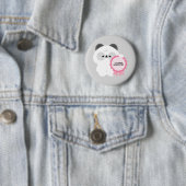 Gecertificeerde Lage Energie Panda Ronde Button 5,7 Cm (In situ)