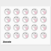 Gecertificeerde Lage Energie Panda Ronde Sticker (Vel)
