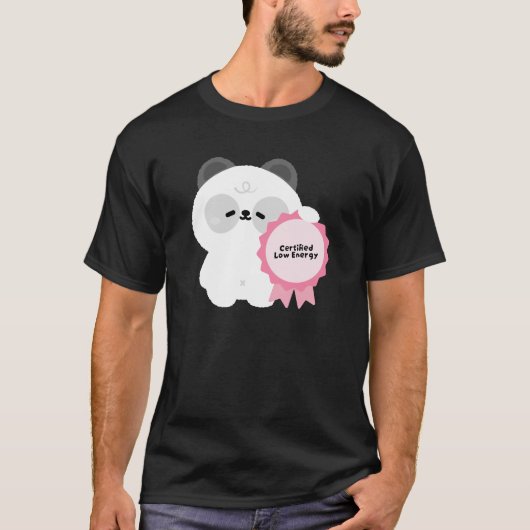 Gecertificeerde Lage Energie Panda T-shirt (Voorkant)