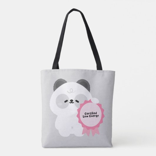 Gecertificeerde Lage Energie Panda Tote Bag (Achterkant)