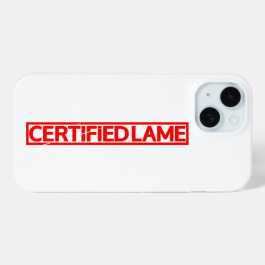 Gecertificeerde lam Stempel Case-Mate iPhone Case (Achterkant (horizontaal))