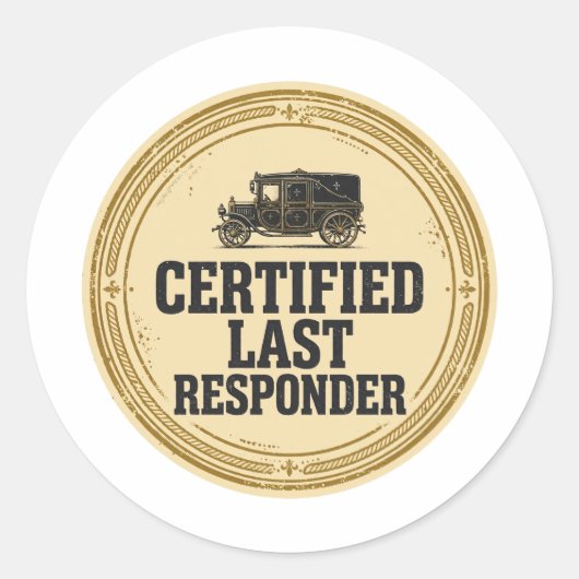 Gecertificeerde Last Responder Seal Sticker (Voorkant)