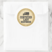 Gecertificeerde Last Responder Seal Sticker (Tas)