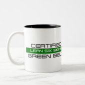 Gecertificeerde Lean Six Sigma Green Belt 11oz Tweekleurige Koffiemok (Links)