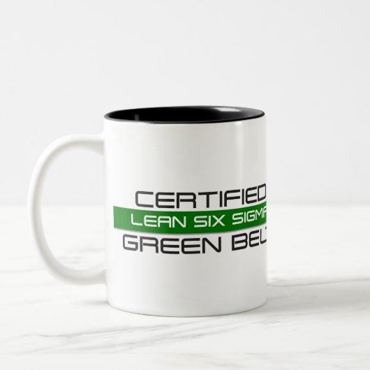 Gecertificeerde Lean Six Sigma Green Belt 11oz Tweekleurige Koffiemok (Links)
