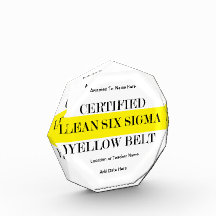 Gecertificeerde lean Six Sigma Yellow Belt Award