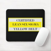 Gecertificeerde lean Six Sigma Yellow Belt Mousepa Muismat (Met muis)