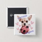 Gecertificeerde Lovebug - Chihuahua Button (Voorkant /achterkant)