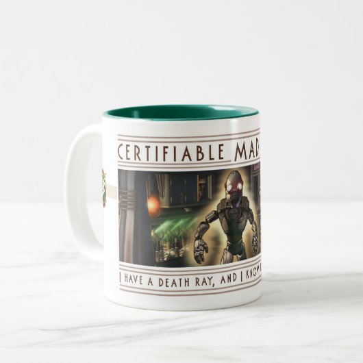 Gecertificeerde Mad Genius-Mok Tweekleurige Koffiemok (Voorkant links)