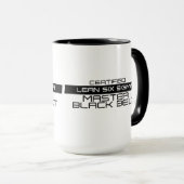 Gecertificeerde Master Black Belt Coffee Mok (Voorkant rechts)