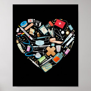 Gecertificeerde Medical Instant Heart Nurse Doctor Poster