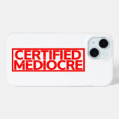 Gecertificeerde Mediocre Stamp Case-Mate iPhone Case (Achterkant (horizontaal))