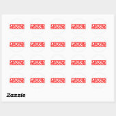 Gecertificeerde Mediocre Stamp Ronde Sticker (Vel)