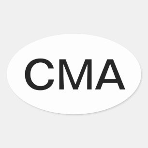 Gecertificeerde medische assistent ovale sticker